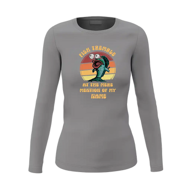 Fish Tremble Women Long Sleeve Shirt